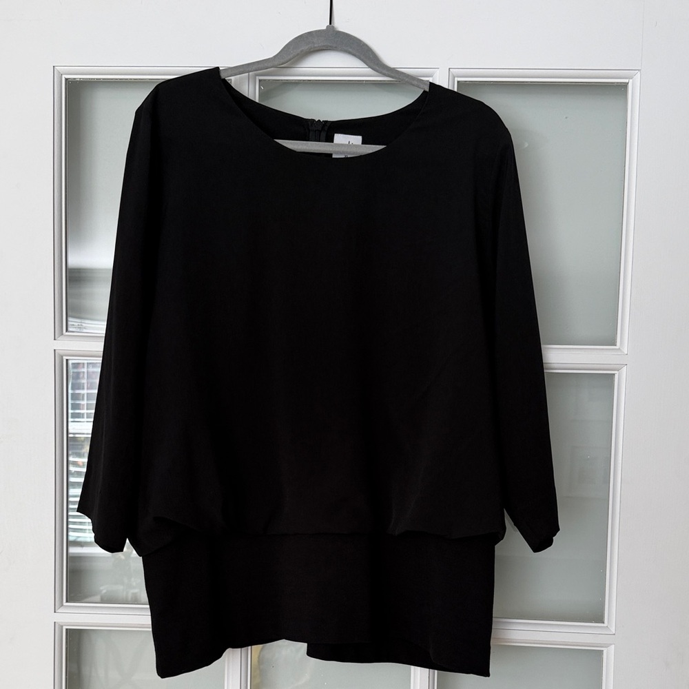 CAbi Classic Black Blouse